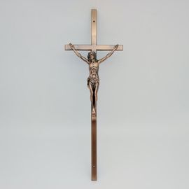Antico bronzo materiale Zamak Castagno Croce leggera all'ingrosso ZD018